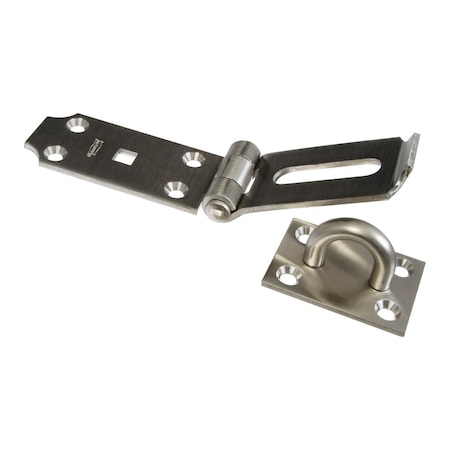 National Hardware National Hardware Brushed Stainless Steel 7-1/2 in. L Safety Hasp 1 pk N342-550